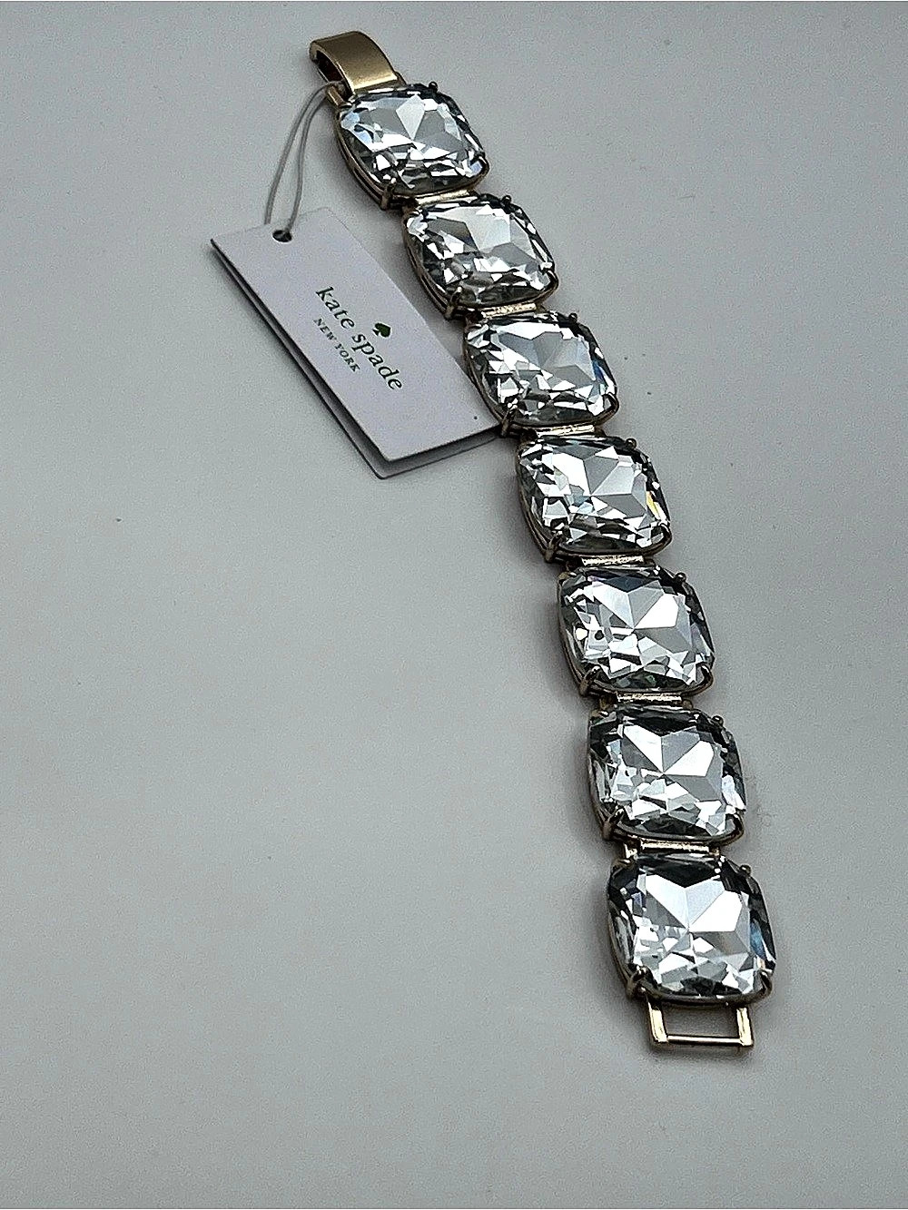 kate spade new york Crystal Link Bracelet Gold NWT